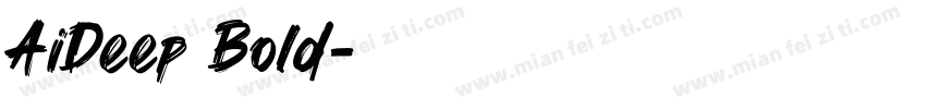 AiDeep Bold字体转换